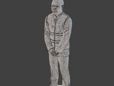 Male Securityreflective vest MSRV 005 Modèles 3D en vedette