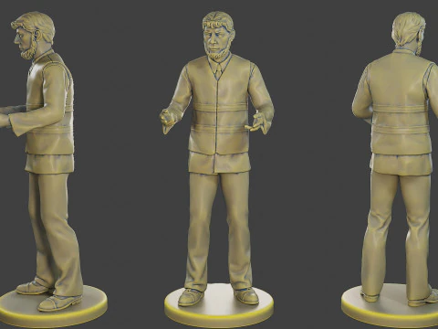 Giubbotto riflettente di sicurezza maschile MSRV 006 Modello di stampa 3D