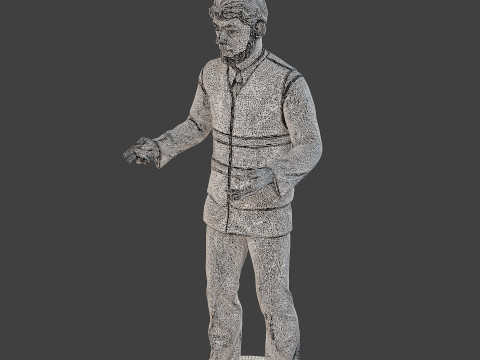 Male Securityreflective vest MSRV 006 Modèles 3D en vedette