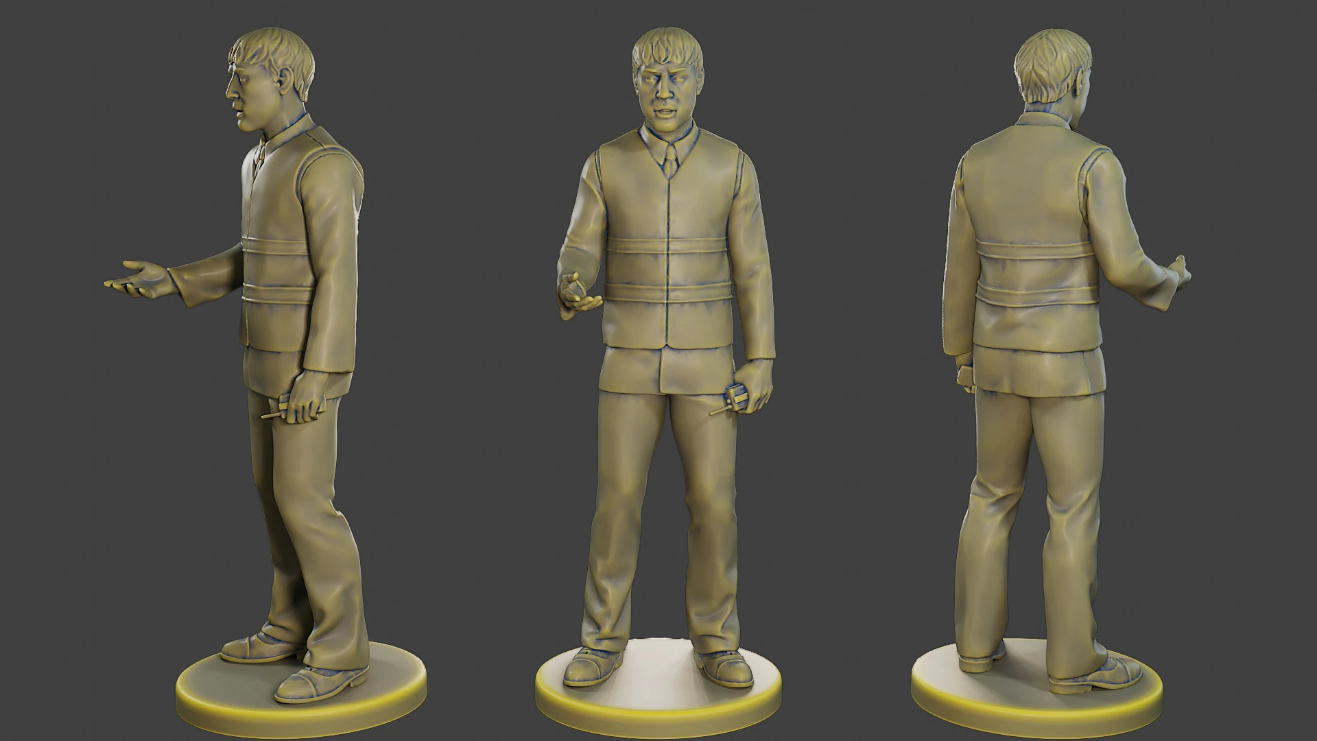 Male Securityreflective vest MSRV 007 3D Print Model .c4d .max .obj .3ds .fbx .stl .blend 