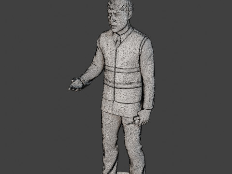 Male Securityreflective vest MSRV 007 Model do druku 3D