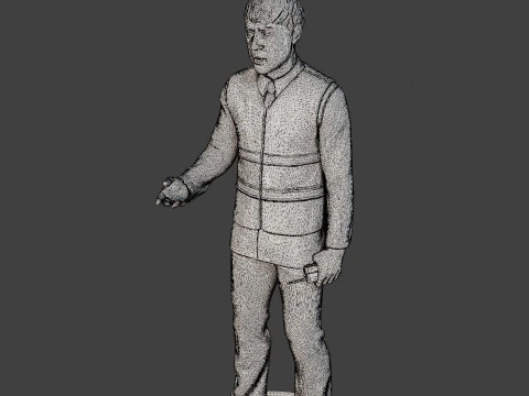 Male Securityreflective vest MSRV 007 3D Print Model