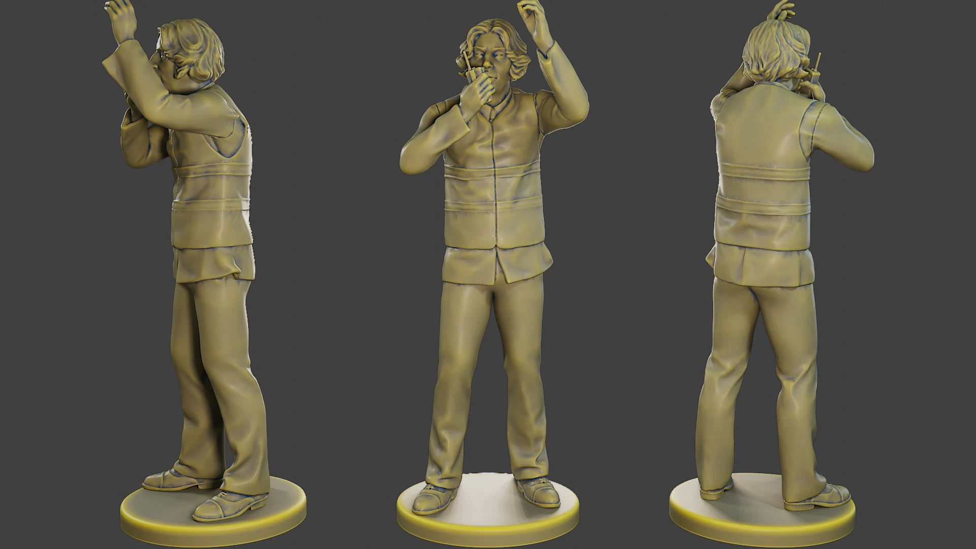Male Securityreflective vest MSRV 008 3D Print Model .c4d .max .obj .3ds .fbx .stl .blend 