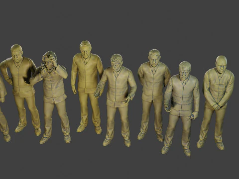 Male Securityreflective vest MSRV Pack1 3D Print Model
