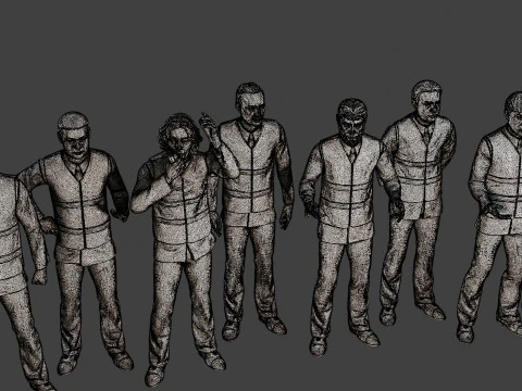 Male Securityreflective vest MSRV Pack1 3D Print Model