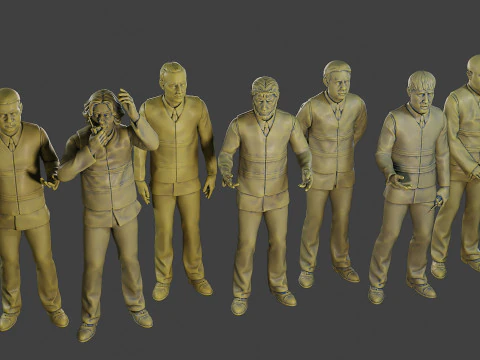 Male Securityreflective vest MSRV Pack1 3D Print Model
