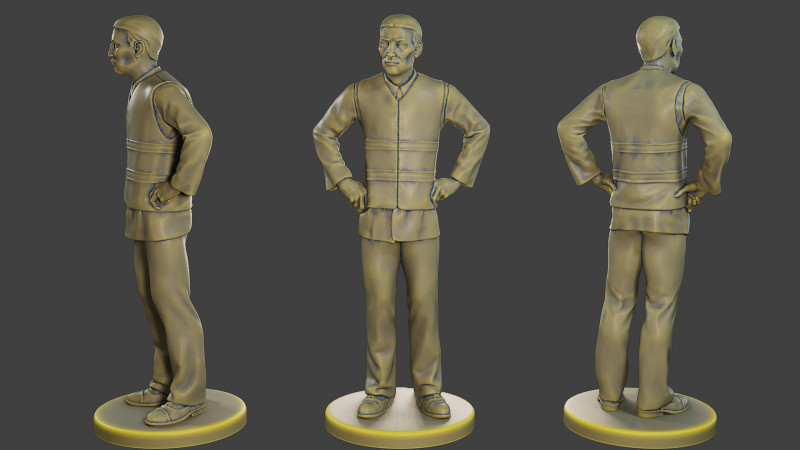 Male Securityreflective vest MSRV 009 Modello di stampa 3D .c4d .max .obj .3ds .fbx .stl .blend 