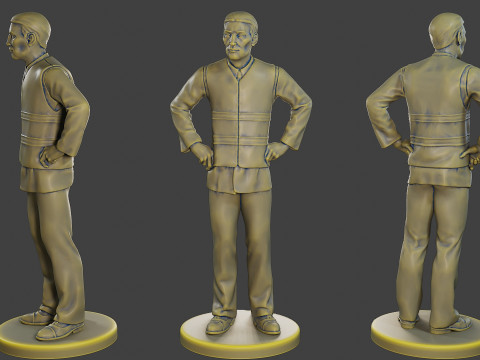 Male Securityreflective vest MSRV 009 3D Print Model