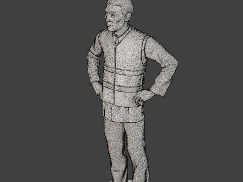 Male Securityreflective vest MSRV 009 3D Print Model