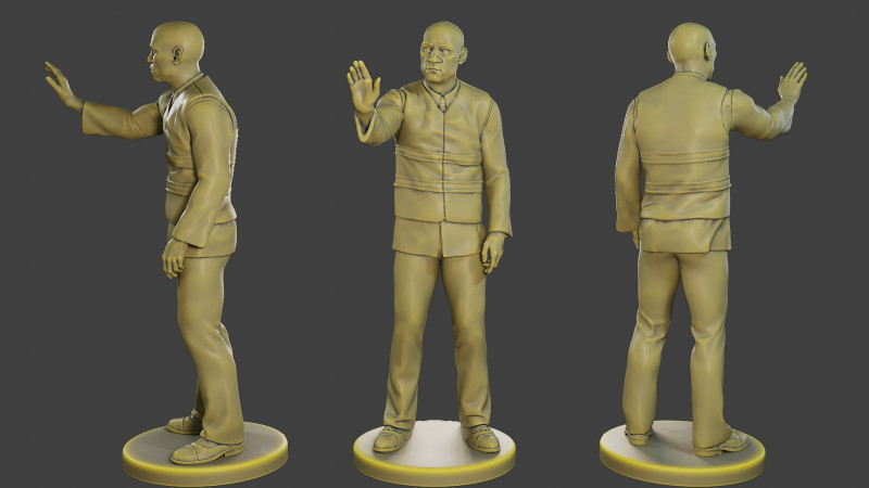 Male Securityreflective vest MSRV 010 Modello di stampa 3D .c4d .max .obj .3ds .fbx .stl .blend 