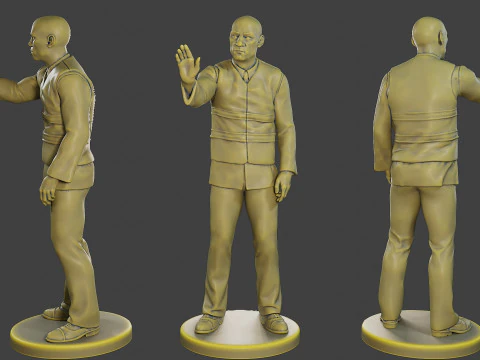 Giubbotto riflettente di sicurezza maschile MSRV 010 Modello di stampa 3D