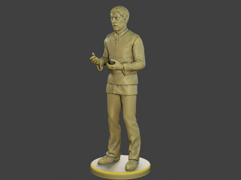 Male Securityreflective vest MSRV 014 3D Print Model