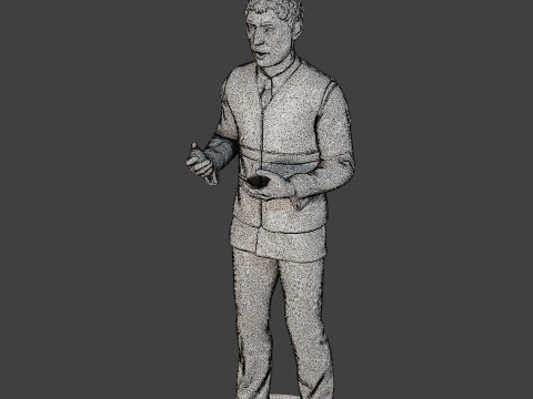 Male Securityreflective vest MSRV 014 3D Print Model