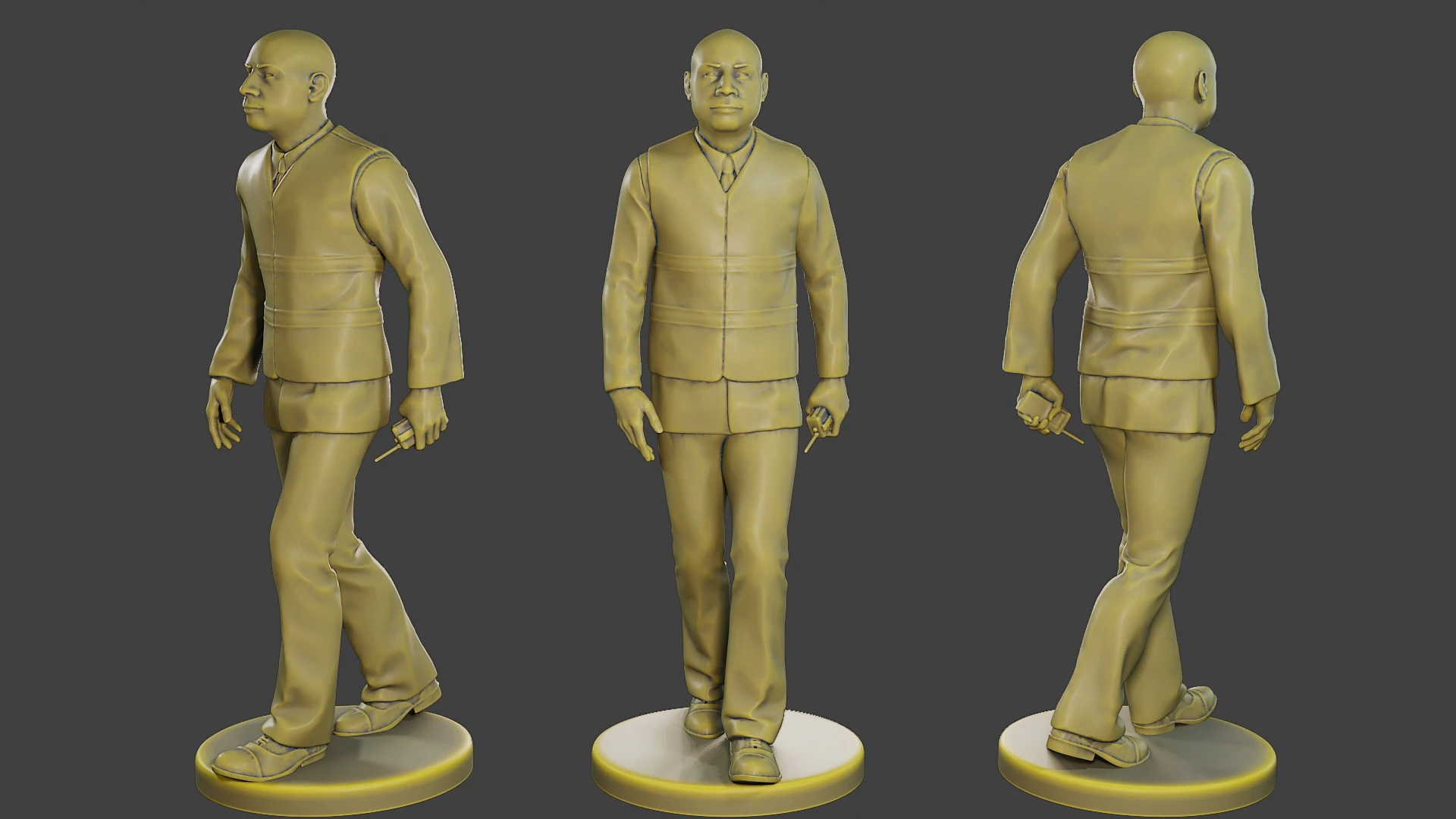 Male Securityreflective vest MSRV 016 3D Print Model .c4d .max .obj .3ds .fbx .stl .blend