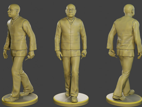 Male Securityreflective vest MSRV 016 3D Print Model