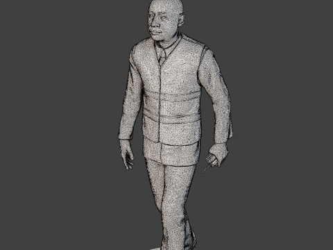 Male Securityreflective vest MSRV 016 3D Принт Модель