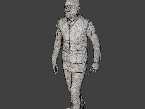 Male Securityreflective vest MSRV 016 3D Print Model