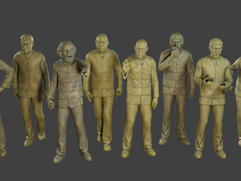 Male Securityreflective vest MSRV Pack2 3D Print Model