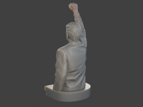 Donald Trump Fight Sculpture 3D 打印模型
