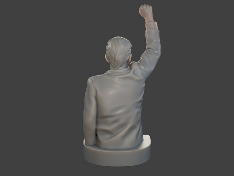 Donald Trump Fight Sculpture 3D 打印模型