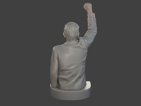 Donald Trump Fight Sculpture 3D Print Model