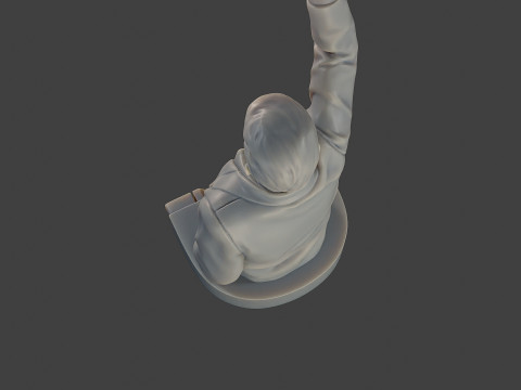 Donald Trump Fight Sculpture 3D 打印模型