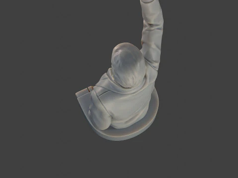 Donald Trump Fight Sculpture 3D Print Model
