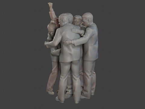 Donald Trump Survivor Group 3D Принт Модель
