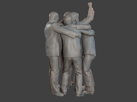 Donald Trump Survivor Group 3D Принт Модель