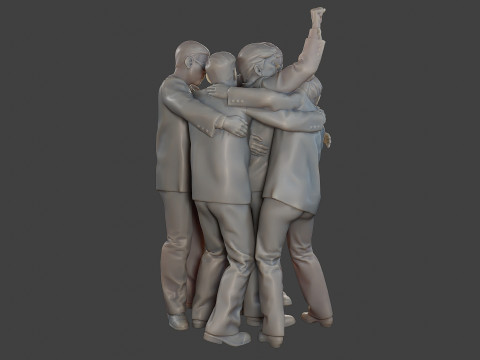 Donald Trump Survivor Group 3D Принт Модель