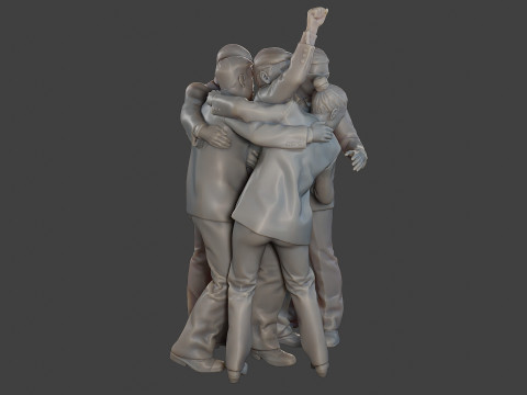 Donald Trump Survivor Group 3D Принт Модель