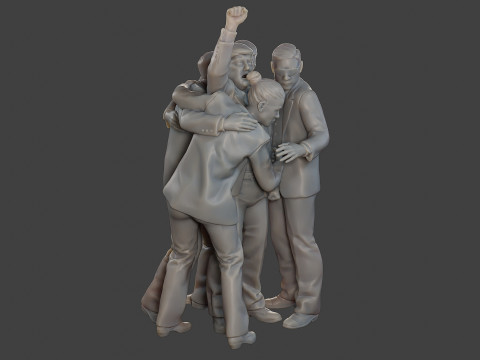 Donald Trump Survivor Group 3D Принт Модель