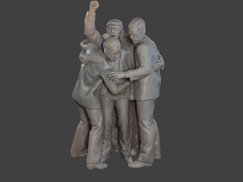 Donald Trump Survivor Group 3D Принт Модель