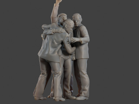 Donald Trump Survivor Group 3D Принт Модель