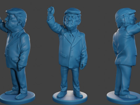 Donald Trump Injured Ear 3D Print Model