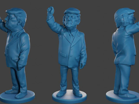 Donald Trump ferito all'orecchio Modello di stampa 3D