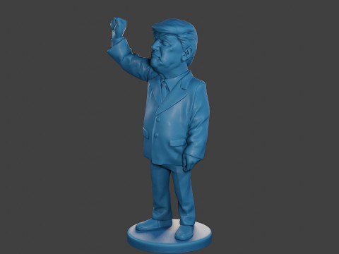 Donald Trump Injured Ear 3D 打印模型