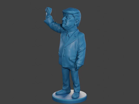 Donald Trump Injured Ear 3D Print Model