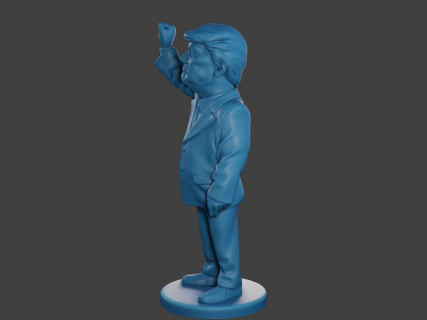 Donald Trump Injured Ear 3D 打印模型