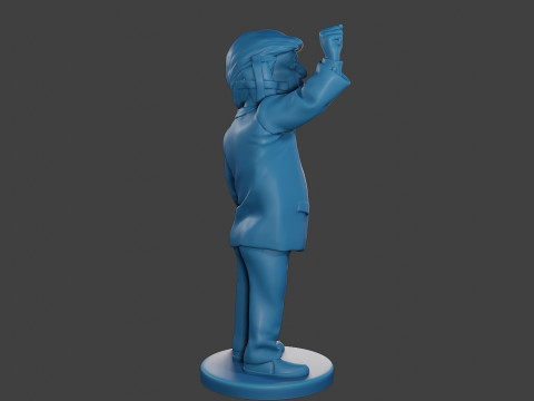 Donald Trump Injured Ear 3D 打印模型