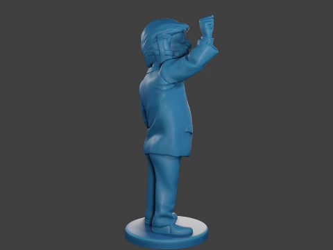 Donald Trump Injured Ear 3D Print Model