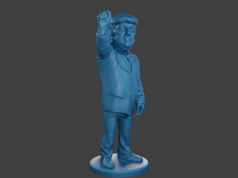 Donald Trump Injured Ear 3D 打印模型
