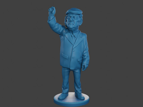 Donald Trump Injured Ear 3D 打印模型