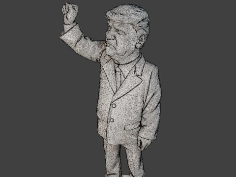 Donald Trump Injured Ear 3D Print Model