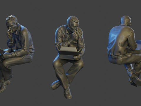 Lunch atop a Skyscraper 3D Print Model
