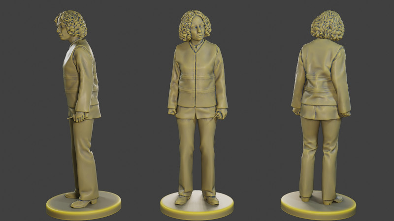 Female Security reflective vest FSRV 001 Modelo de impresión 3D .c4d .max .obj .3ds .fbx .stl .blend 