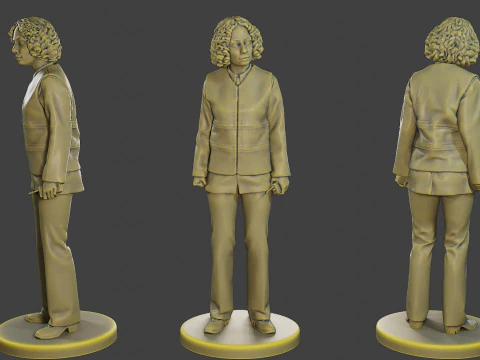 Chaleco reflectante de seguridad femenino FSRV 001 Modelo de impresión 3D