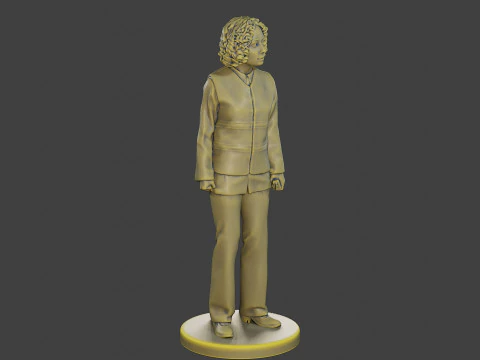 Colete refletivo de seguran&ccedil;a feminino FSRV 001 Modelo de Impressão 3D