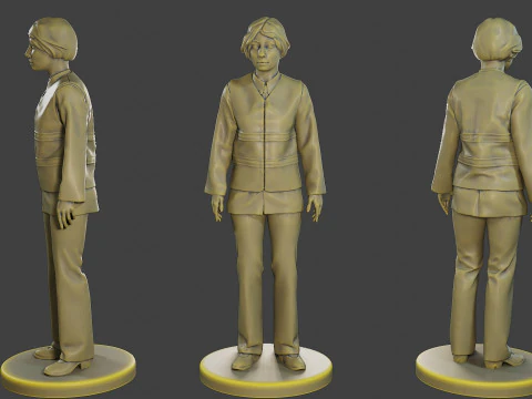 女性セキュリティ反射ベスト FSRV 002 3Dプリントモデル