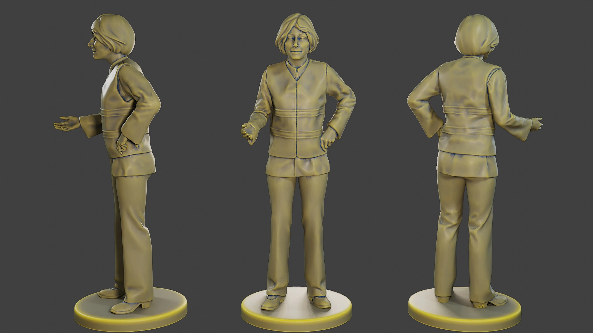 महिला सुरक्षा परावर्तक बनियान FSRV 003 3D प्रिंट मॉडल .c4d .max .obj .3ds .fbx .stl .blend 